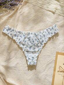 5pack Strawberry Print Lettuce Trim Panty - Multicolor - View 5