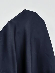 Roveilla 大码女士纯色缎面V领收腰交叉绑带露背弹力泡泡袖中长连衣裙，优雅法式复古浪漫简约风，适合办公室、通勤、商务、休闲、海滩、日常、婚礼、派对等场合。 - 藏蓝色 - 查看 8
