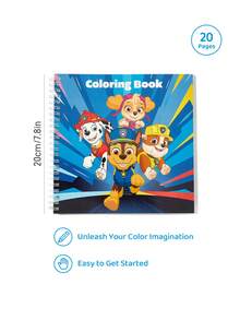 SHEIN | PAW Patrol 20-Page Graffiti Coloring Book, Hand-Drawn Creative Coloring Book, Marker Graffiti Enlightenment Coloring Book - multicolor - View 4