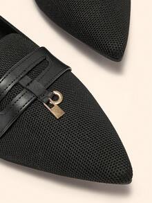 CUCCOO BASICS Women's Fashion Flat Shoes - Black - View 3