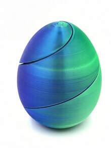 MINKOJA Un jouet de pression en forme d'œuf imprimé, jouet anti-stress, jouet à triturage, œuf mystérieux et facile à transporter, jouet mou, cadeau pour anniversaire, fête, week-end, jours de la semaine et après les cours. - Multicolore - Voir 8