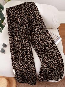 SHEIN PETITE CURVE 大码弹力腰休闲裤 - 彩色 - 查看 2