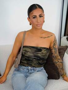 SAYEHFBABY Ngụy trang dệt kim bó sát hàng đầu cho phụ nữ - Nhiều màu - Xem 6