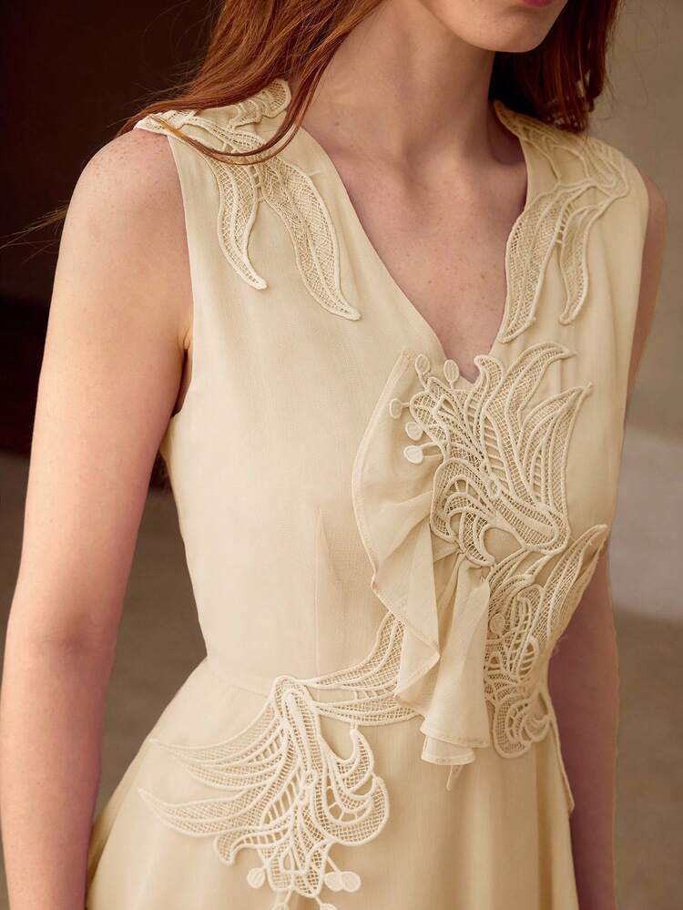 WOMEN'S ETHEREAL WAIST-CINCHED SHORT DRESS, AUTUMN/WINTER