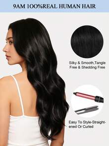 Tóc nối Micro Loop, tóc thật, 1 gói, thẳng tự nhiên, hạt cườm vô hình, dày, kiểu vòng nối Micro Loop, không cần keo, mềm mại, phù hợp cho mọi phụ nữ, dễ sử dụng cho người mới bắt đầu. - Nhiều màu - Xem 12