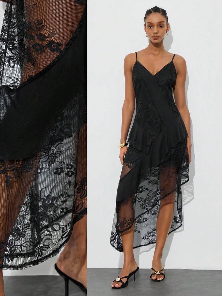SHEIN Maija MAIJA 여름 러치드 허리 등 없는 홀터 플로럴 맥시 드레스