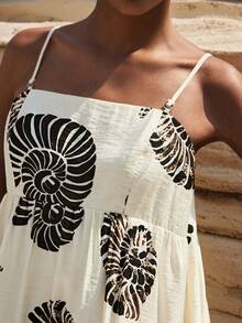 Maija 2025 Frühling/Sommer Neue Lässige Modische Bequeme Lange Kleid, Geeignet für Täglichen Lässig, Romantischen Stadtresort, Geeignet für Ausflüge, Versammlungen, Hochzeiten, Gäste, Vintage Stil, Musikfestivals, Abschlussballsaison - Verschiedenfarbig - Übersicht 7