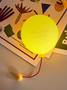 Teckwe Balloon Night Light, Home Decor With Unique Design, Bedroom Wall Sconce - Yellow - View 9