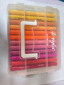 12/24/36pcs Direct-Liquid Acrylic Markers With Soft Tips, Professional Diy Doodle Brushes, No Pressing Required - Sets - View 7