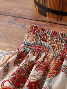 Franclia Quần nữ dệt in họa tiết, cạp cao, dáng rộng, ống suông, kiểu dáng thường ngày. - Nhiều màu - Xem 3