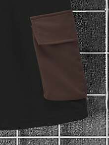 2pcs Men's Short Sleeve T-Shirt And Cargo Shorts Set - Multicolor - View 6