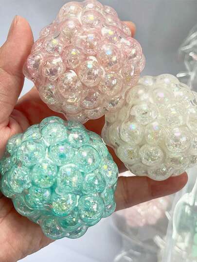 MINKOJA Un juguete de estrés ruidoso y aliviante para apretar, que incluye tres colores: azul, rosa y blanco. Juguete antiestrés, juguete apretable, juguete apretable de lenta subida, juguete para niños, juguete para niñas, un regalo lindo para cumpleaños, fiestas, Navidad y vacaciones.