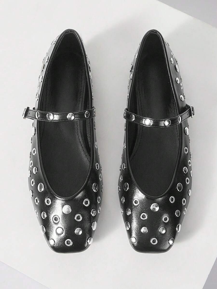 Mnmlis Women's Flat Shoes - Black - View 1