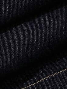 DAZY Women's Casual Washed Waist Belt Square Neck Sleeveless Slit Denim Dress, Summer - Dark Wash - View 6