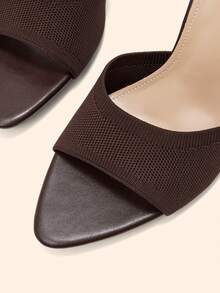 CUCCOO BASICS Giày sandal cao gót thời trang nữ - Cà phê nâu - Xem 5