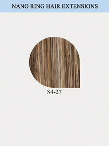 50G/Pack Nano Ring Hair Extensions Real Human Hair Pre-Bonded Micro Beads Natural Straight Texture Mix Color Options Invisible Seamless Application For Salon Looks Easy DIY Micro Links Hairpiece - Multicolor - View 13