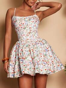 Travachic Women's Floral Print Vacation Dress,Bohemia,Werstern, Summer Outfits,Summer Dresses For Women,Elegant Festival Dresses,Easter Women,Beach - Multicolor - View 1