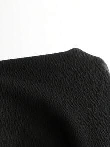 Hourglow Đầm thời trang không tay cổ tròn màu trơn dành cho nữ cỡ lớn, phù hợp với dáng người đồng hồ cát, trang phục ngày Valentine, mùa hè. - màu đen - Xem 8