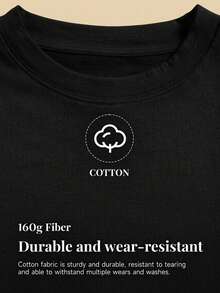 Anewsta Round Neck Casual Short Sleeve T-Shirt, Suitable For Spring To Summer Holiday - Black - View 5