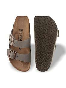 Birkenstock Arizona 凉鞋，吸汗透气，轻便耐穿，弹性好，易于清洗，适合户外日常穿着，男女通用，灰色/棕色，货号 151211 - 灰色/棕色 - 查看 7