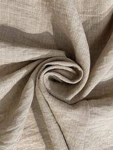 Miaspire Áo blazer nữ thiết kế tối giản cổ bẻ dáng suông, nhẹ nhàng, thích hợp mặc thường ngày. - Màu Khaki - Xem 8