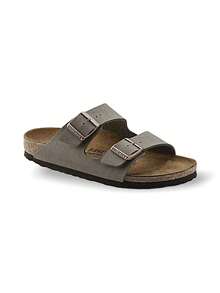 Birkenstock Arizona 凉鞋，吸汗透气，轻便耐穿，弹性好，易于清洗，适合户外日常穿着，男女通用，灰色/棕色，货号 151211 - 灰色/棕色 - 查看 4