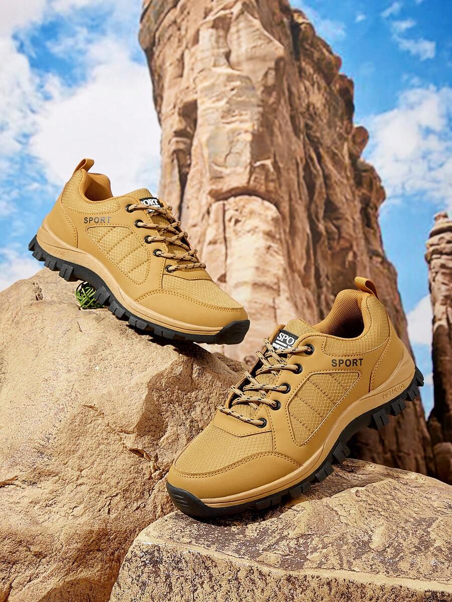 OUTDOORSY Sepatu Bot Kasual Wanita untuk Aktivitas Luar Ruangan, Nyaman, Anti Selip, Modis, dan Serbaguna - Kuning - View 1