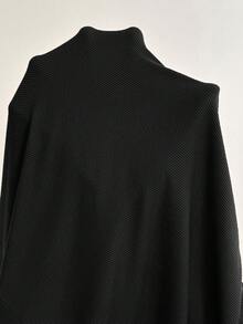 SHEIN Maternity Casual Solid Color Sleeveless Dress - Black - View 6