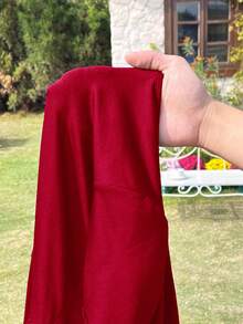 Solflare Gaun Kaos Hitam Lengan Pendek Longgar Ukuran Besar, Pakaian Musim Semi dan Musim Panas - Merah - View 8