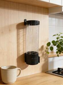 Giá đỡ cốc giấy dùng một lần, có thể chứa cốc giấy, không cần khoan, có thể chứa cốc nước và tự động nâng hạ. - Màu đen ngắn - Xem 3