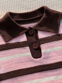 Comfortcana Ombre Colorful Turtleneck Knit Sweater - Multicolor - View 6