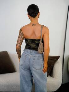 SAYEHFBABY Ngụy trang dệt kim bó sát hàng đầu cho phụ nữ - Nhiều màu - Xem 2