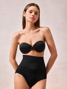 Strapless Bra Front Closure Push Up Bras For Women Heart Pattern Cup Backless Invisible Strapless Underwear Sexy Lingerie With Adjustable Straps Tube Top Great For Backless Dress Non-Slip Anti-Exposure Underwire Bra - Black - View 3