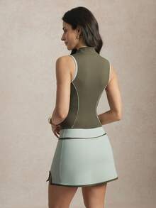 Activina Women's Golf Outfit - Vest, Skirt And Shorts Set - Mint Green - View 2