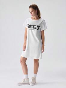 SHEIN 字母图案睡衣 - 白色 - 查看 6