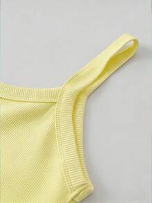 INAWLY Dây đeo mùa hè dành cho nữ, độ co giãn cao và thoải mái, họa tiết thêu chanh bán chạy nhất. - Màu vàng - Xem 3