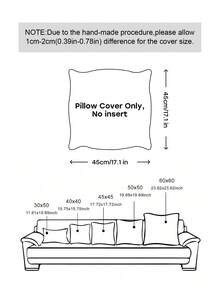 1 件，复古牛仔布猫咪抱枕套，破洞拼接格子荷叶边，波西米亚乡村风沙发装饰抱枕套。 - 深藍色 - 查看 3