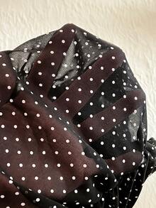 Glimmora Women's Polka Dot Print Halter Sexy Top - Black - View 6