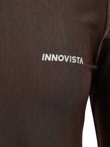 Innovista Women's Summer Letter Print Zipper Half-Zip Side Slit Long Sleeve Thumb Hole Sun Protection Jacket - Black - View 3