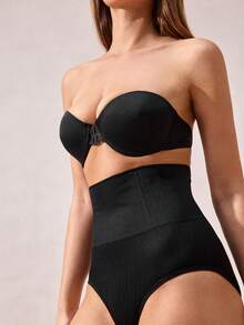 Strapless Bra Front Closure Push Up Bras For Women Heart Pattern Cup Backless Invisible Strapless Underwear Sexy Lingerie With Adjustable Straps Tube Top Great For Backless Dress Non-Slip Anti-Exposure Underwire Bra - Black - View 9