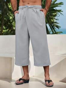 VENTUSAIL 男士深灰色休闲及膝短裤 - 灰色 - 查看 7