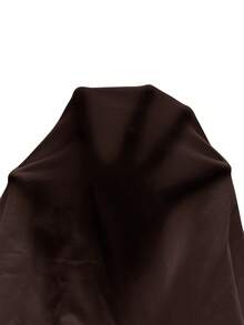 SHEIN EZwear Plus Size Sleeveless Solid Color Bodysuit, Summer - Chocolate Brown - View 7