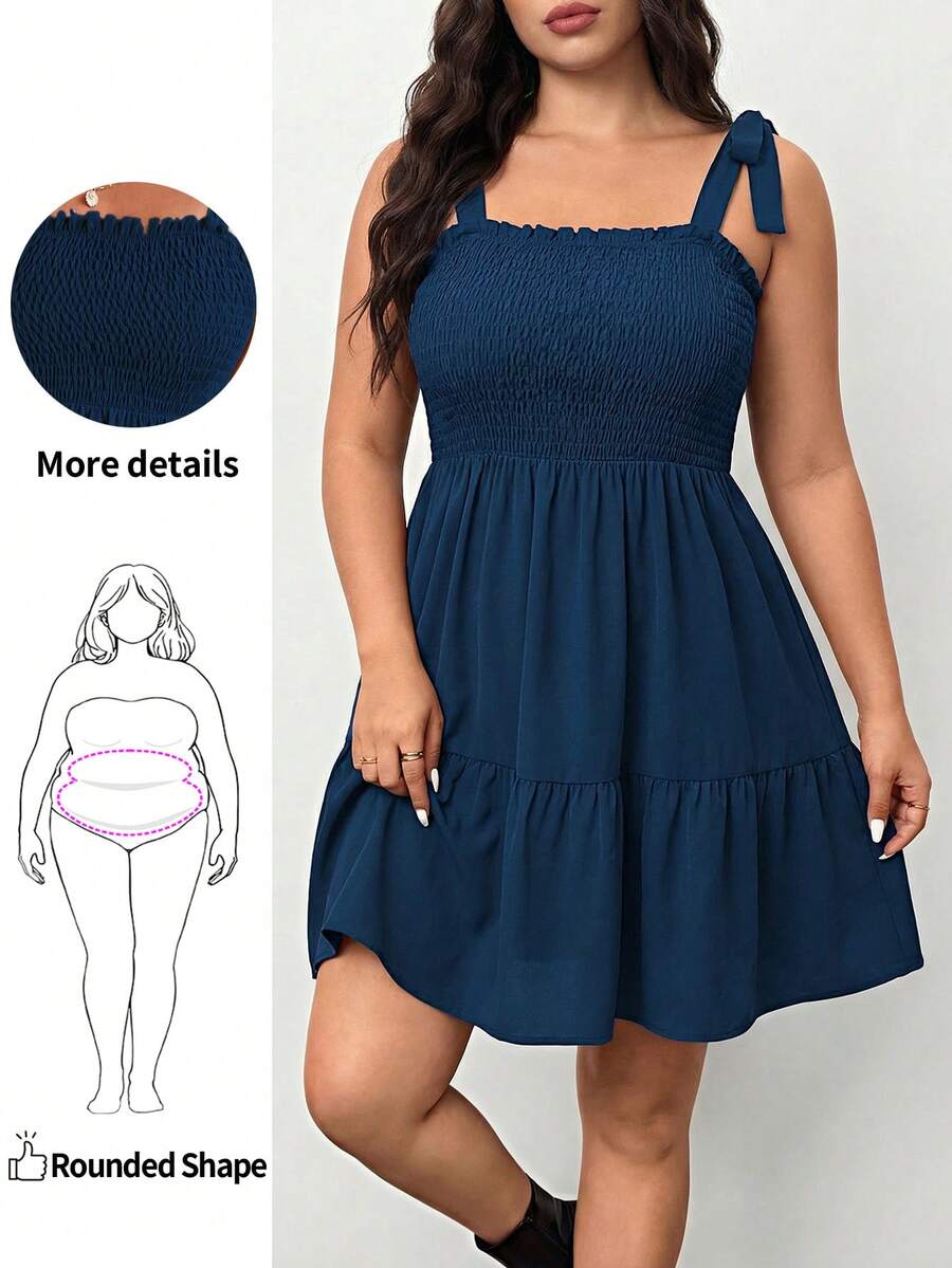 Enliva Cộng với kích thước dây đeo cà vạt màu trơn - Màu xanh hải quân - Xem 1