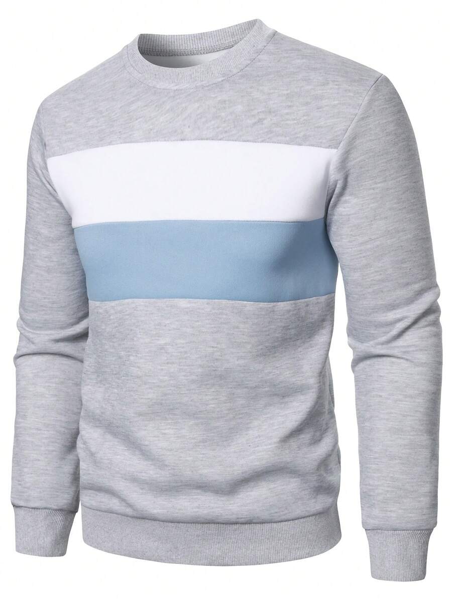 Manfinity Homme Áo nỉ nam dáng regular fit kẻ sọc, phong cách đường phố thường ngày. - Nhiều màu - Xem 1