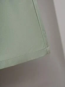 2件套青少年男童休闲街头都市短袖衬衫和裤子套装 - 薄荷綠 - 查看 7