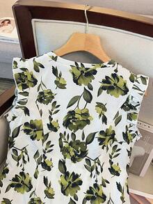 GlowEve CURVE Plus Size V-Neck Casual Dress, Elegant & Fashionable, Suitable For Daily Wear, Vacation, Wedding, Party, Comfortable & Flattering - Multicolor - View 5