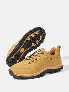 OUTDOORSY Sepatu Bot Kasual Wanita untuk Aktivitas Luar Ruangan, Nyaman, Anti Selip, Modis, dan Serbaguna - Kuning - View 3