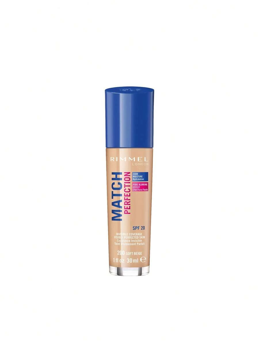 Rimmel Match Perfection Foundation Soft Beige 200 Warm 30 Ml - 200 Soft Beige - View 1