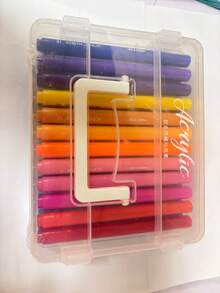 12/24/36pcs Direct-Liquid Acrylic Markers With Soft Tips, Professional Diy Doodle Brushes, No Pressing Required - Sets - View 8