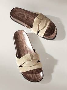 Solecia Ladies' Daily Travel Casual Versatile Slippers - Khaki - View 2